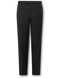 Paul Smith - Slim-fit Satin-trimmed Wool And Mohair-blend Tuxedo Trousers - Lyst
