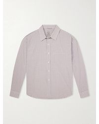 mfpen - Executive Checked Cotton-Poplin Shirt - Lyst