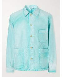 AURALEE - Garment-Dyed Cotton-Moleskin Blouson Jacket - Lyst