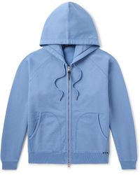 Tom Ford - Slim-Fit Cotton-Jersey Zip-Up Hoodie - Lyst