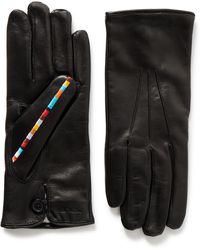 Paul Smith - Embroidered Leather Gloves - Lyst