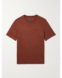 ZEGNA - Oasi Linen T-shirt - Lyst