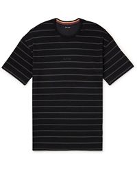 Paul Smith - Relax Logo-embroidered Striped Cotton And Modal-blend Jersey Pyjama T-shirt - Lyst