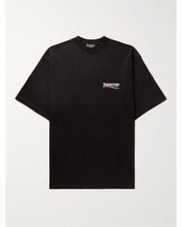 Balenciaga - T-shirt layered political campaign oversize - Lyst