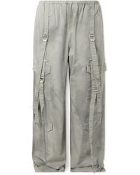Acne Studios - Probero Wide-Leg Organic Cotton-Twill Cargo Trousers - Lyst