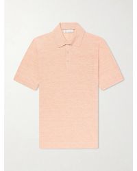 Brunello Cucinelli - Linen And Cotton-Blend Polo Shirt - Lyst