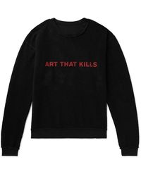 GALLERY DEPT. - Art That Kills Reversible Printed Cotton-jersey Sweater - Lyst