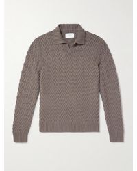 MR P. - Wool And Cashmere-Blend Jacquard Polo Shirt - Lyst