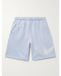 Nike - Sportswear Club Straight-leg Cotton-blend Jersey Shorts - Lyst