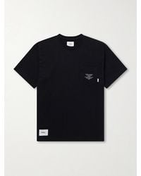 WTAPS - Logo-Appliquéd Printed Cotton-Jersey T-Shirt - Lyst