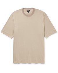 ZEGNA - Cotton And Silk-Blend Jersey T-Shirt - Lyst