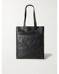 A.P.C. - Tote bag in pelle con logo stampato Cabas Maiko - Lyst