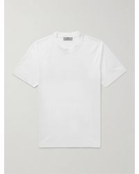 Canali - Slim-Fit Mercerised Cotton-Jersey T-Shirt - Lyst