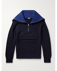 Loewe - Wool Half-Zip Sweater - Lyst