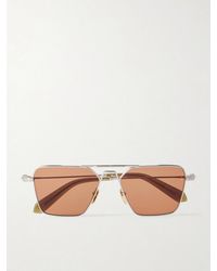Jacques Marie Mage - Nick Fouquet Nellcôte Square Frame Metal Sunglasses - Lyst