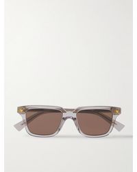 Bottega Veneta - Square-frame Recycled-acetate Sunglasses - Lyst