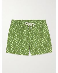 Frescobol Carioca - Rio Straight-Leg Mid-Length Printed Recycled Swim Shorts - Lyst