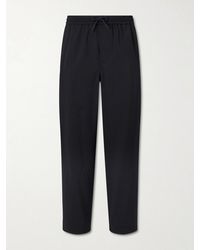 Loewe - Straight-Leg Wool Drawstring Trousers - Lyst