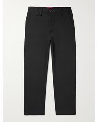 The Elder Statesman - Norm Straight-Leg Wool And Cashmere-Blend Twill Trousers - Lyst