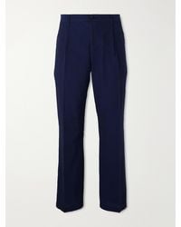 Portuguese Flannel - Atlantico Straight-leg Organic Cotton-seersucker Trousers - Lyst