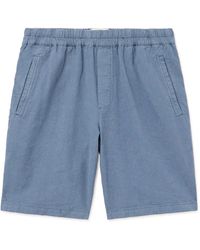 Folk - Straight-leg Linen And Cotton-blend Shorts - Lyst