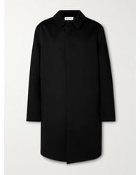 Saint Laurent - Cotton-Blend Coat - Lyst