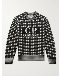 C.P. Company - Oversized Jacquard-knit Virgin Wool Sweater - Lyst