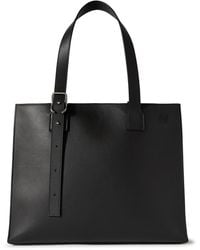 Loewe Puzzle Edge Large Logo-debossed Full-grain Leather Messenger Bag ...