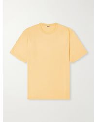 AURALEE - Luster Cotton-Jersey T-Shirt - Lyst