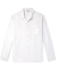 James Perse - Garment-dyed Linen Shirt - Lyst