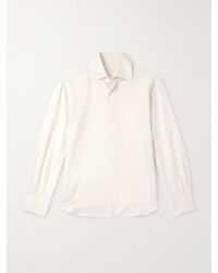 STÒFFA - Cotton And Silk-blend Shirt - Lyst