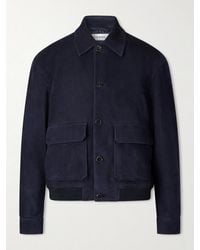 FRAME - Suede Blouson Jacket - Lyst