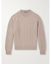 Begg x Co - Cable-Knit Cashmere And Wool-Blend Sweater - Lyst