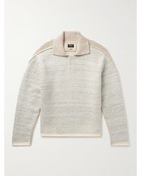 Zegna - Ribbed Wool-trimmed Cashmere Sweater - Lyst