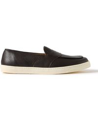 George Cleverley - Joey Full-grain Leather Penny Loafers - Lyst