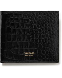 Tom Ford - Croc-effect Leather Billfold Wallet - Lyst