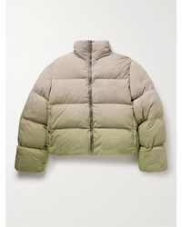 Rick Owens - Moncler Piumino trapuntato in shell ombré Cyclopic - Lyst