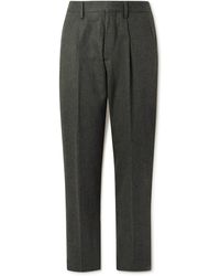 NN07 - Bill 1630 Straight-leg Pleated Wool-blend Trousers - Lyst