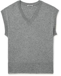 AURALEE - Cashmere And Silk-blend Sweater Vest - Lyst