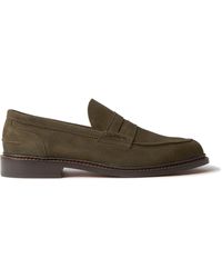 loake eton brown suede