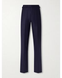 dunhill - Tapered Wool Trousers - Lyst