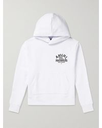 Amiri - Logo-Print Cotton-Jersey Hoodie - Lyst