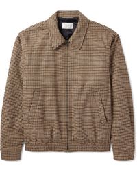 Saint Laurent - Houndstooth Woven Blouson Jacket - Lyst