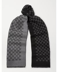 Gucci - Reversible Logo-Print Wool Scarf - Lyst