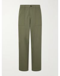 Drake's - Straight-Leg Cotton-Blend Cargo Trousers - Lyst