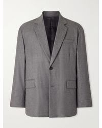 Ssstein - Oversized Wool-Blend Flannel Blazer - Lyst