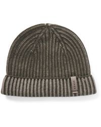 Sease - Dinghy Reversible Ribbed Cashmere Beanie - Lyst