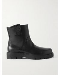 Bottega Veneta - Haddock Intrecciato-Detailed Leather Boots - Lyst