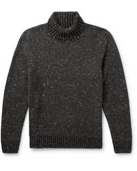 Inis Meáin - Donegal Merino Wool And Cashmere-blend Rollneck Sweater - Lyst