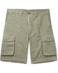 Incotex - Cotton And Linen-blend Cargo Shorts - Lyst